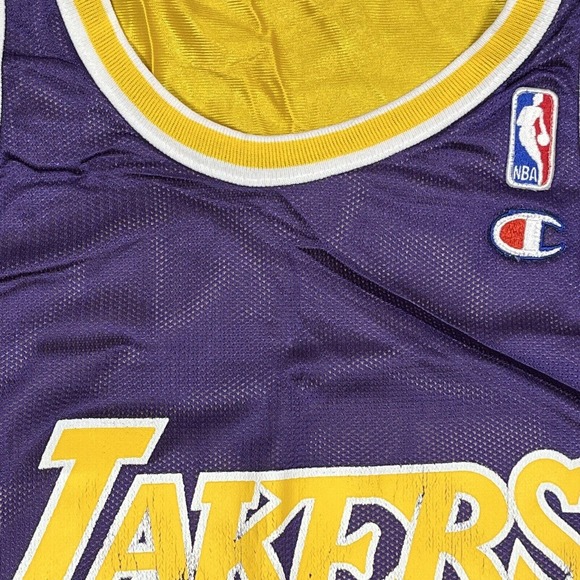 Champion LA Lakers Shaquille O'Neal Reversible #34 Mens Jersey Tank Size 40 VTG - Picture 5 of 6